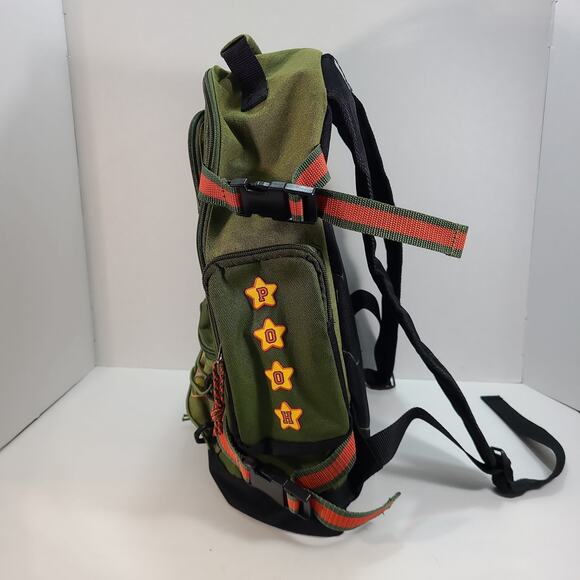 Vintage Pooh 100 Acre Backpack Green Military Look 15.5\